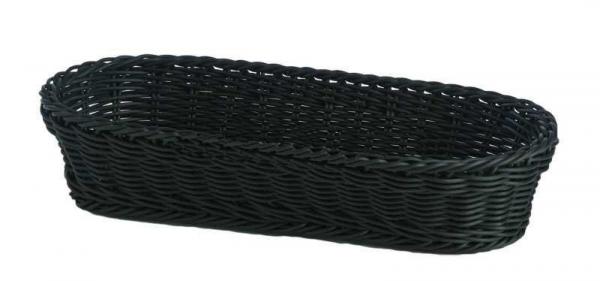 APS - Baguette Korb, 28 x 16 cm, schwarz