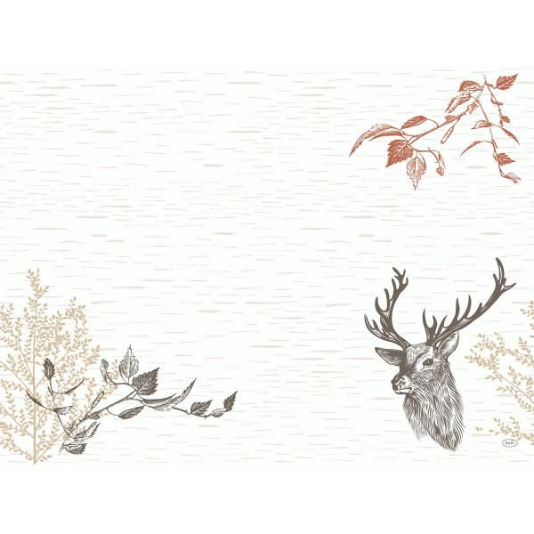 Duni, Tischsets BIO Dunicel - Wood & Deer, 30 x 40 cm