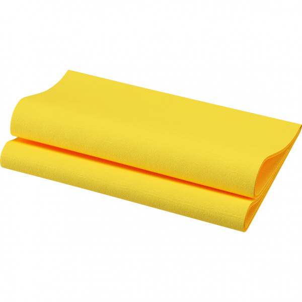 Duni, Bio-Dunisoft-Servietten, 40 x 40 cm, 1/4 Falz, gelb