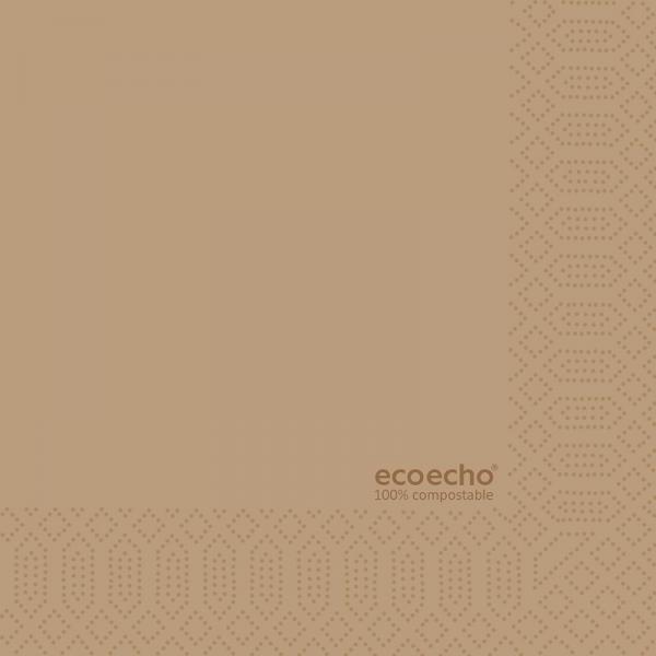 Duni, Zelltuchservietten, 33 x 33 cm, 3-lagig 1/4 Falz, EcoEcho