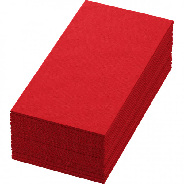 Duni, Bio-Dunisoft-Servietten, 40 x 40 cm, 1/8 Buchfalz, rot