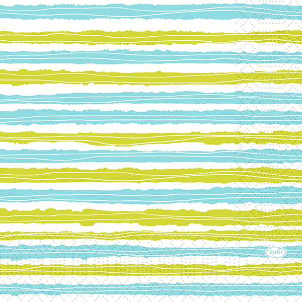 Duni, Zelltuchservietten - Elise Stripes, 33 x 33 cm, 3-lagig, 1/4 Falz