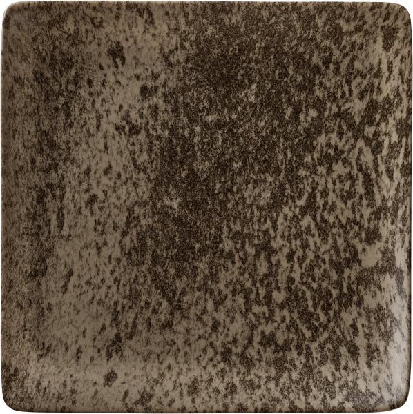 Bauscher, Sandstone Dark Brown - Teller flach quadratisch, 19 cm