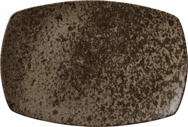 Bauscher, Sandstone Dark Brown - Platte rechteckig coup, 32 x 23 cm