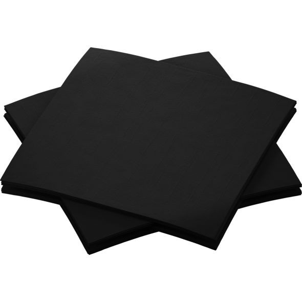 Duni, Bio-Dunisoft-Servietten, 20 x 20 cm, schwarz