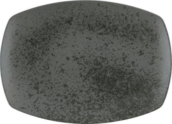 Bauscher, Sandstone Black - Platte rechteckig coup, 32 x 23 cm