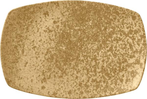 Bauscher, Sandstone Dark Yellow - Platte rechteckig coup, 36 x 23 cm