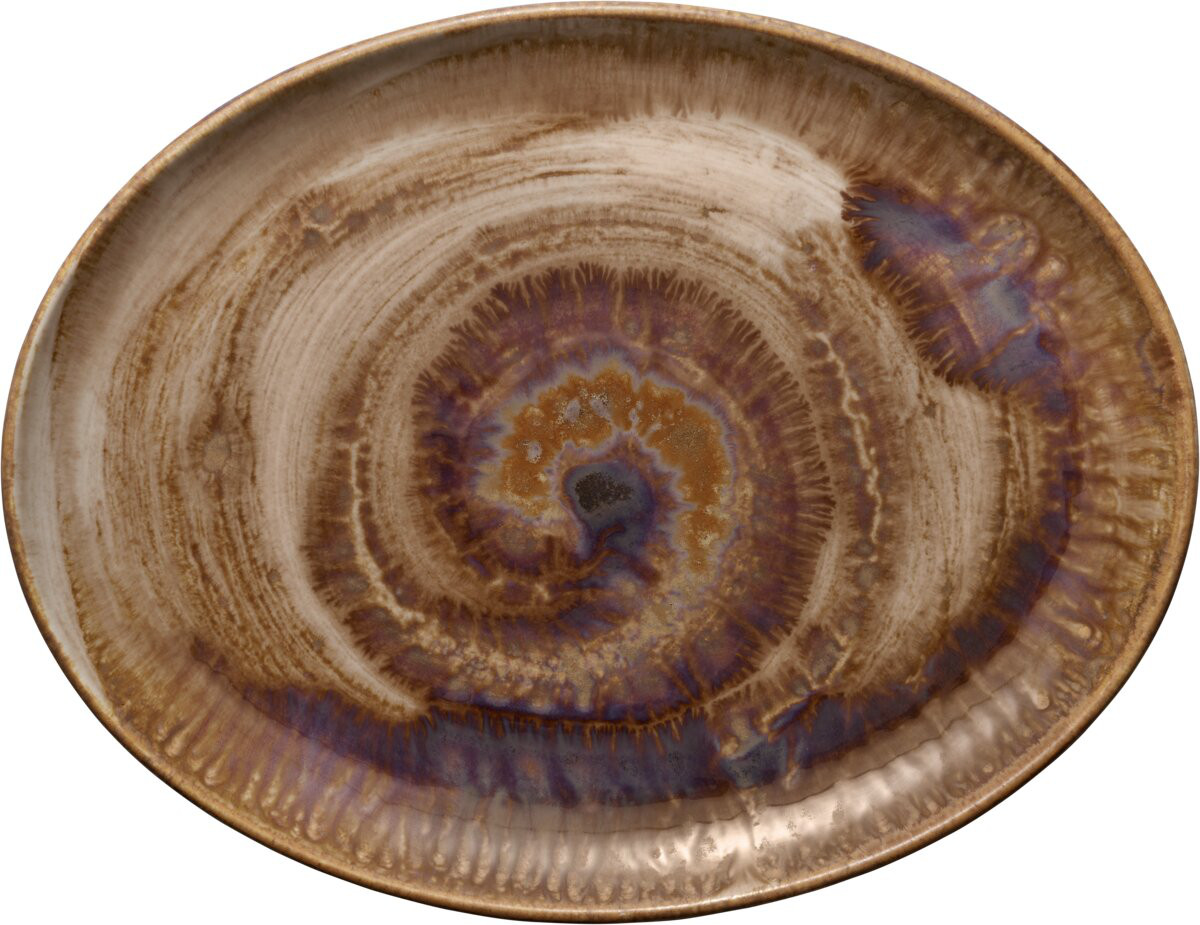 Perfect Match Oyster - Platte oval coup, 36 x 28 cm