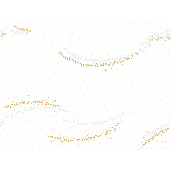 Duni, Tischsets Dunicel - Golden Stardust white, 30 x 40 cm