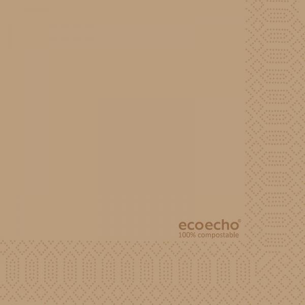 Duni, Zelltuchservietten, 24 x 24 cm, 2-lagig 1/4 Falz, EcoEcho