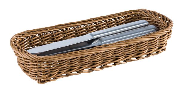 APS - Besteck-Korb, 27 x 10 cm, braun