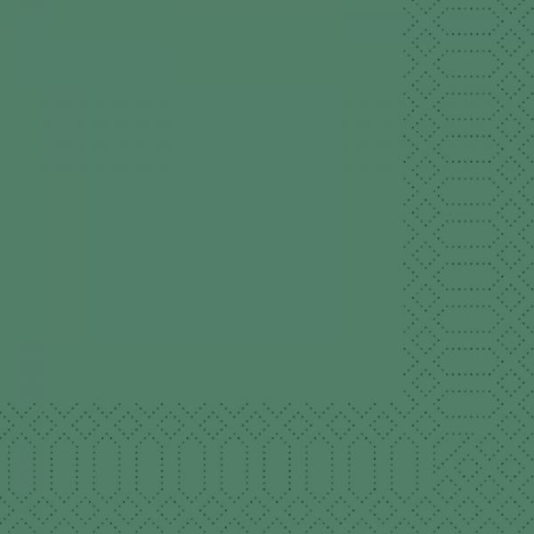 Duni, Zelltuchservietten, 40 x 40 cm, 3-lagig 1/4 Falz, jägergrün