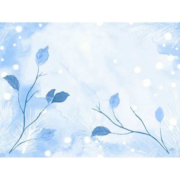 Duni, Tischsets Dunicel - Frosted Winter, 30 x 40 cm