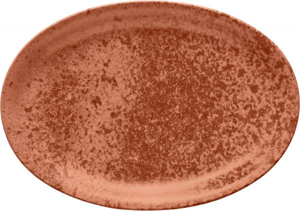 Bauscher, Sandstone Orange - Platte oval, 37 x 27 cm