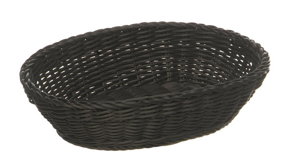 APS - Korb, oval, 25 x 19 cm, schwarz