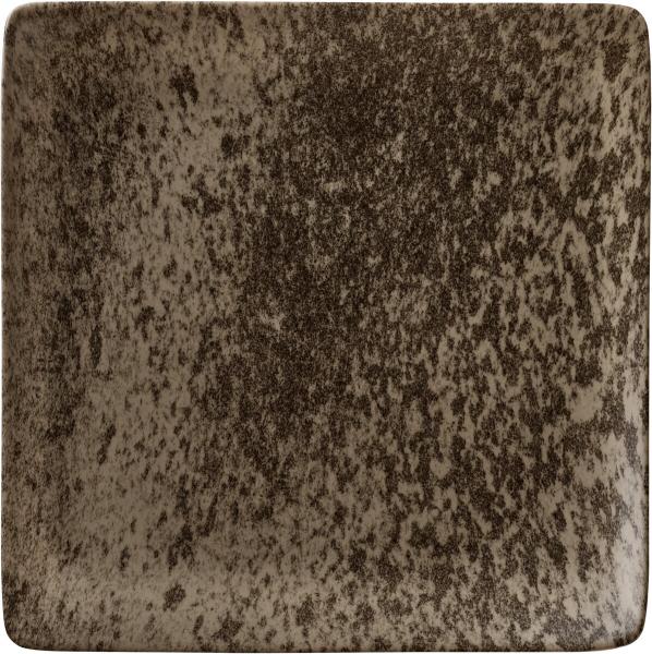 Bauscher, Sandstone Dark Brown - Teller flach quadratisch, 29 cm