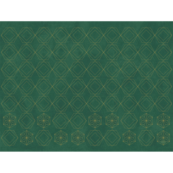 Duni, Tischsets Papier - Gilded Star Green, 30 x 40 cm