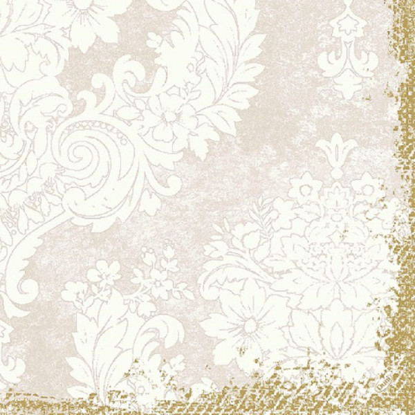 Duni, Klassikservietten, 40 x 40 cm, 4-lagig, geprägt 1/4 Falz, Royal white